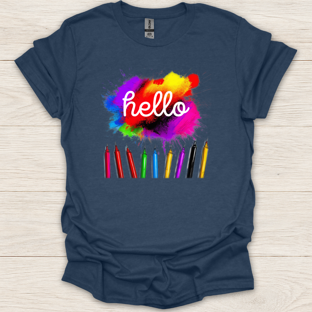 Hello Color Pencils T-Shirt