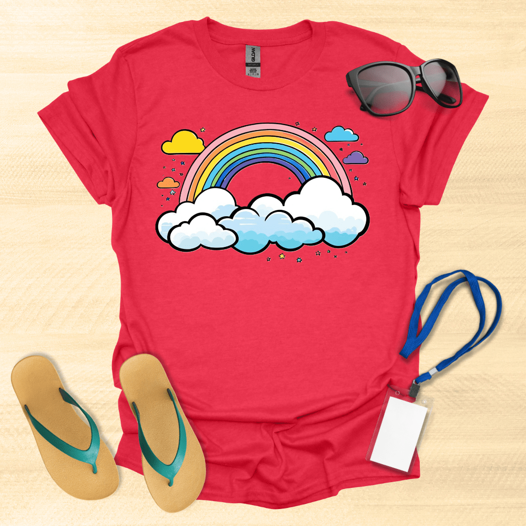 Art- Rainbow & Clouds T-Shirt