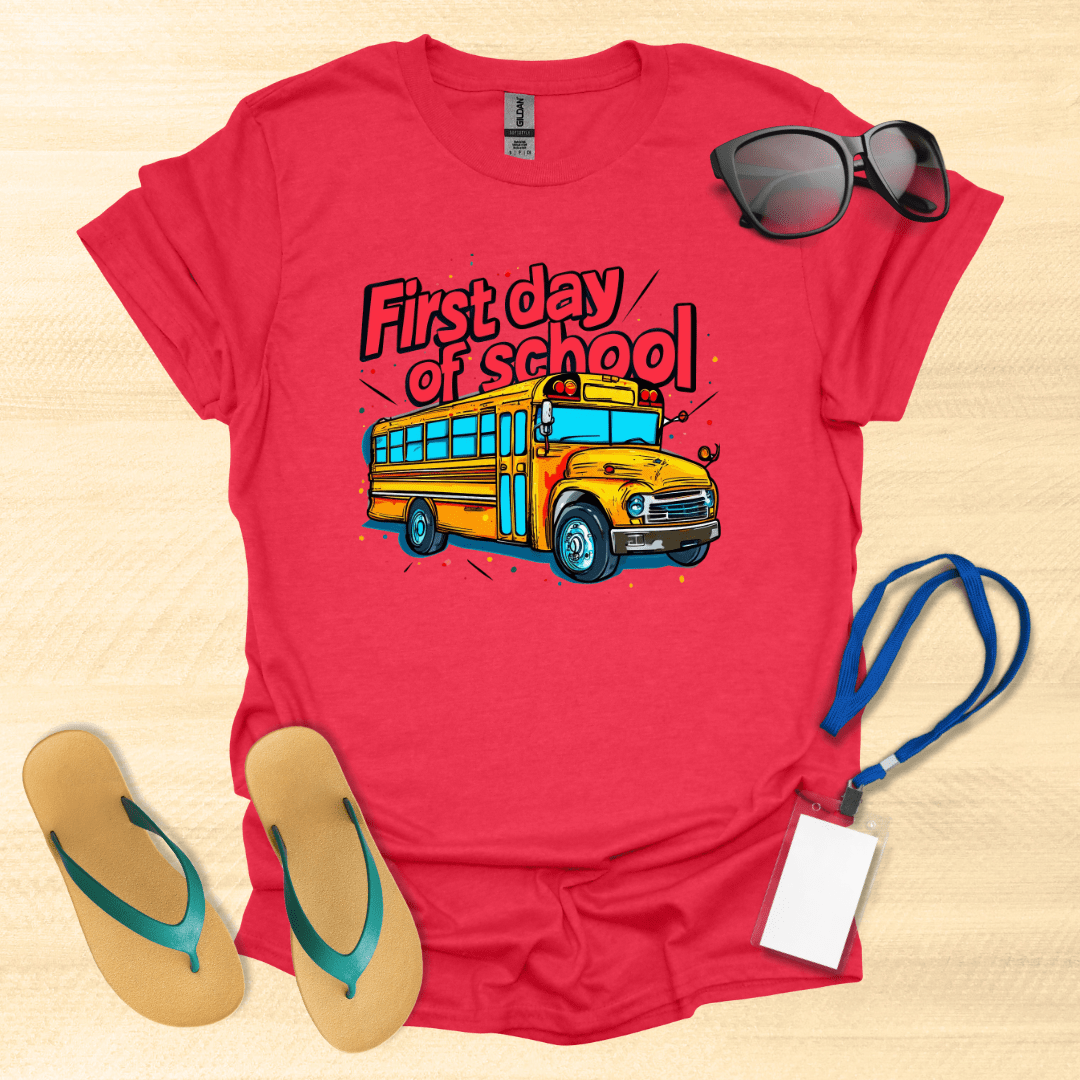 First Day of School Bus T-Shirt