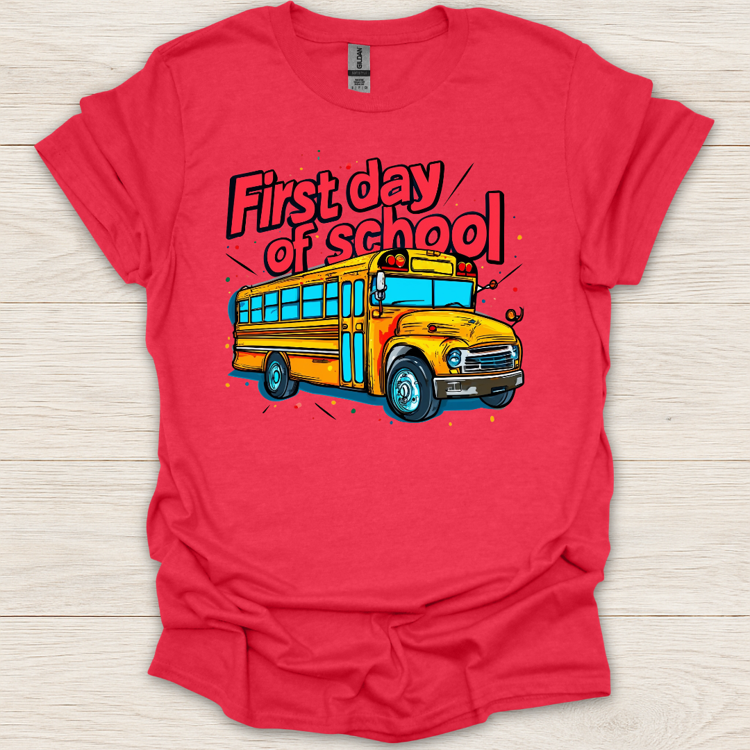 First Day of School Bus T-Shirt