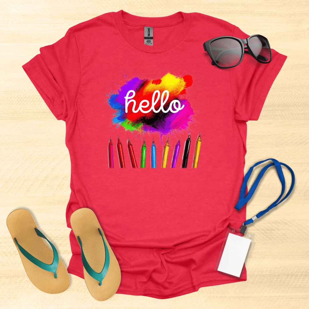 Hello Color Pencils T-Shirt