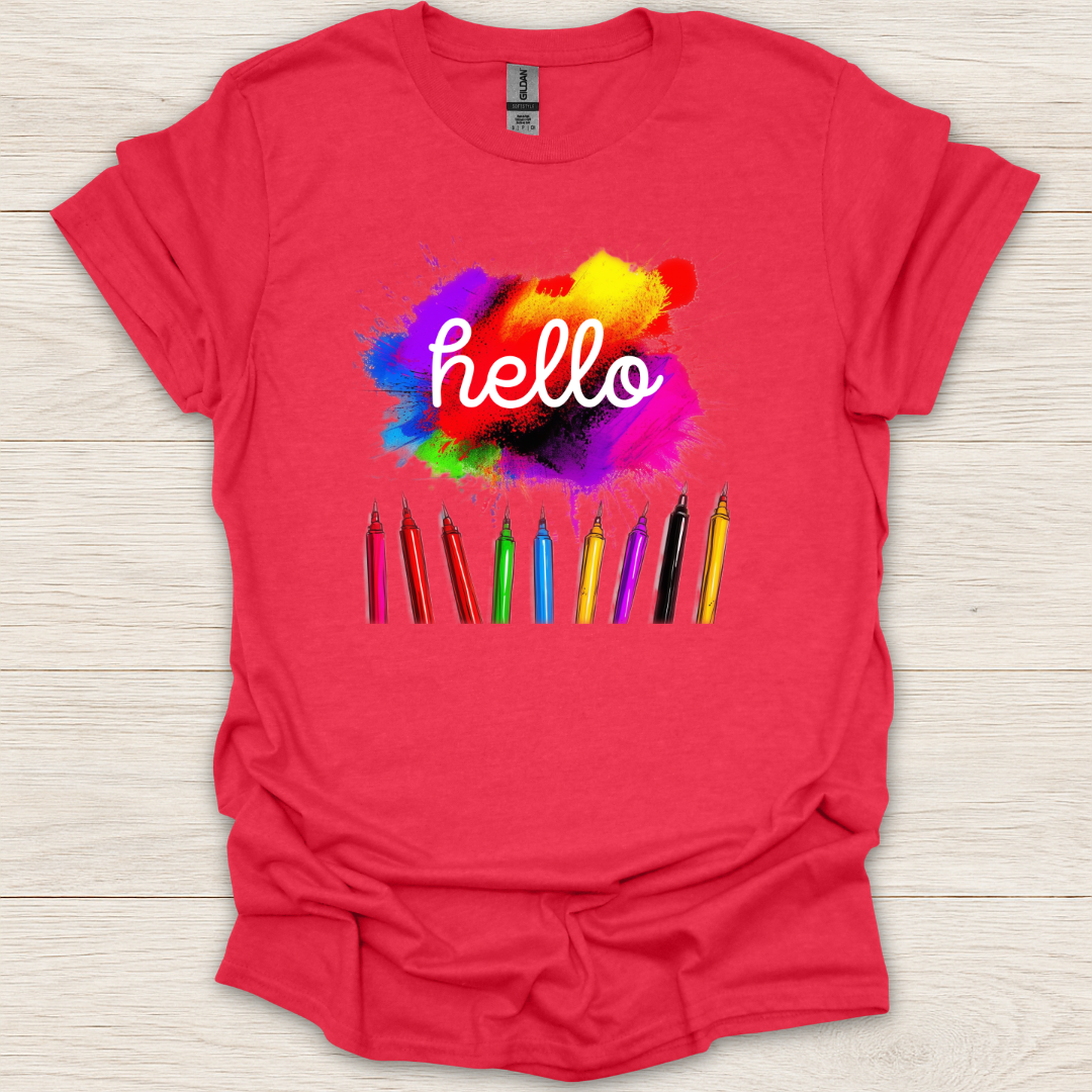 Hello Color Pencils T-Shirt