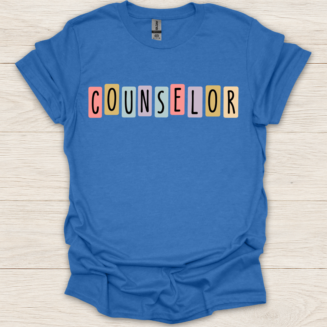 Counselor Retro Block T-Shirt