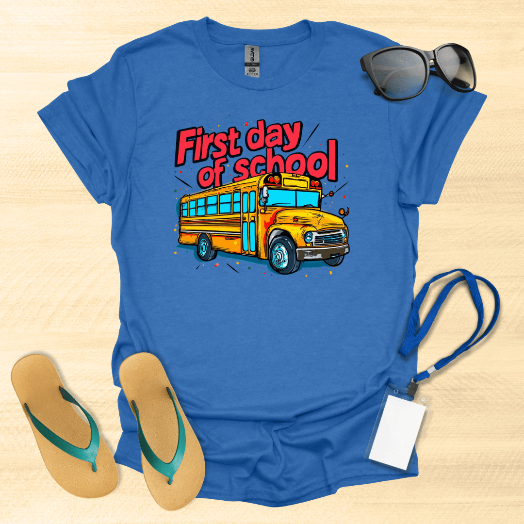 First Day of School Bus T-Shirt