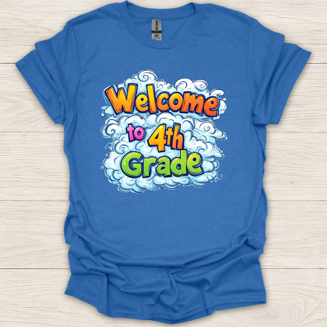 Welcome to 4th Grade Clouds T-Shirt