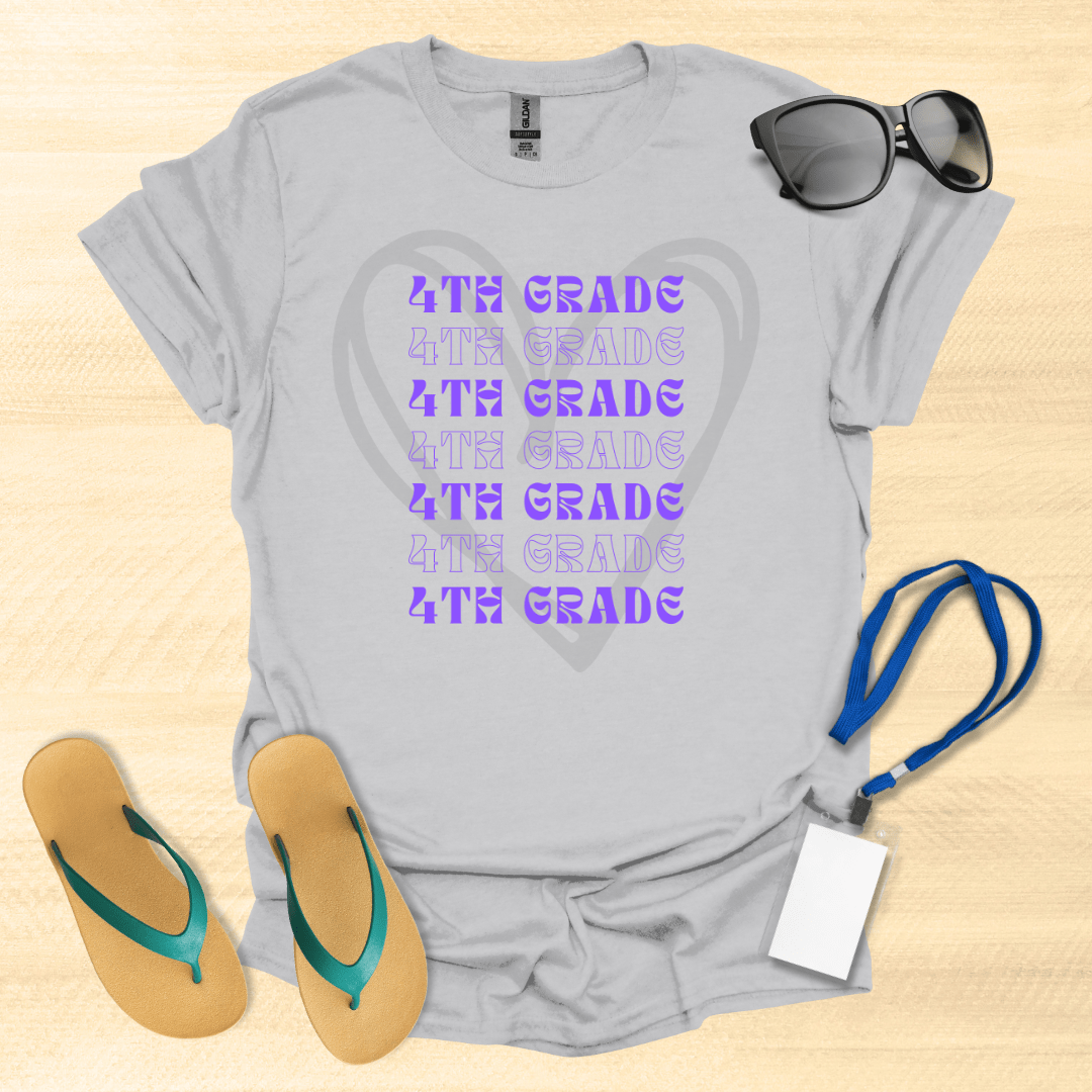 4th Grade Hearts T-Shirt