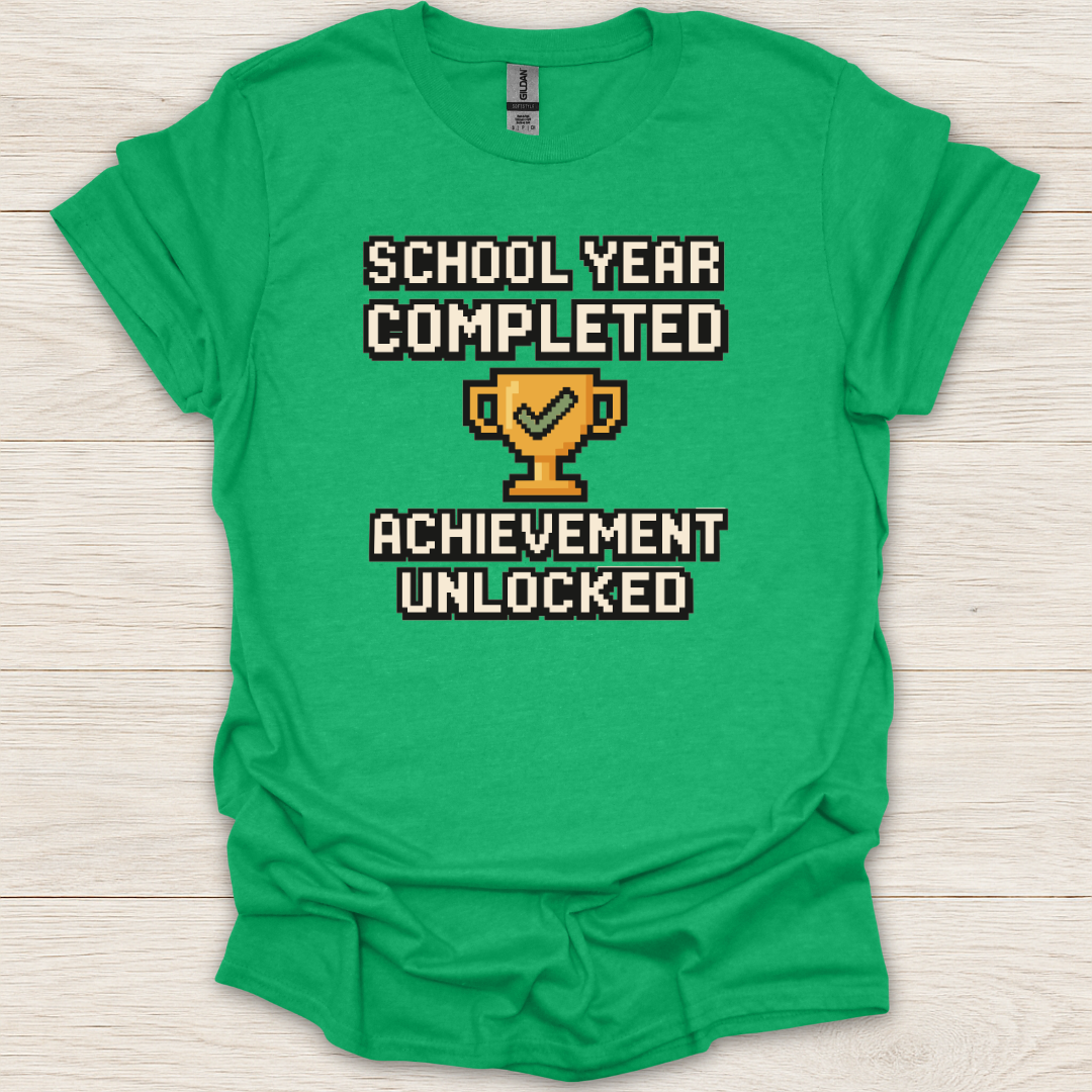 School Year Completed Achievement Unlocked T-Shirt