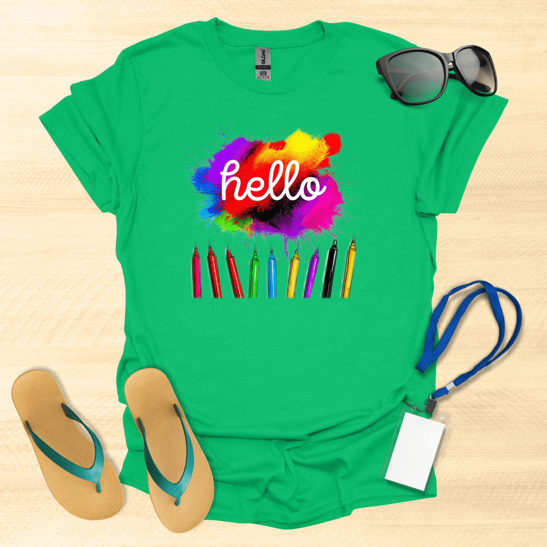 Hello Color Pencils T-Shirt