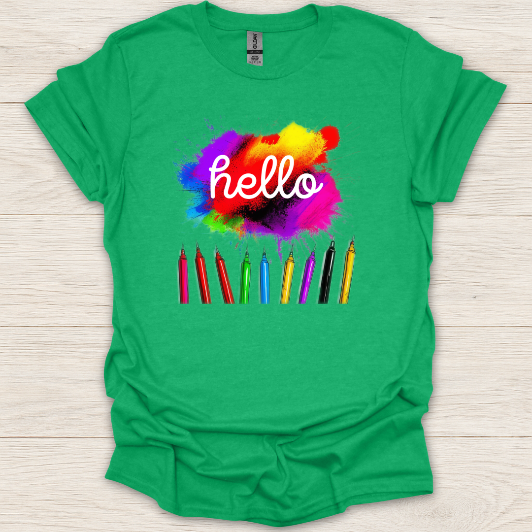 Hello Color Pencils T-Shirt