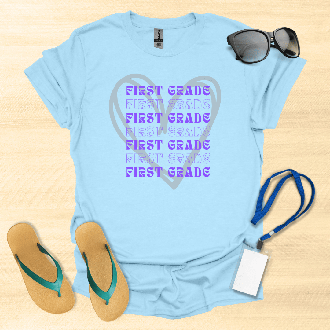 First Grade Heart T-Shirt