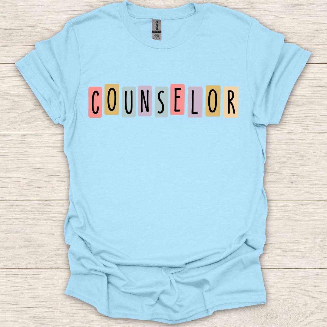 Counselor Retro Block T-Shirt