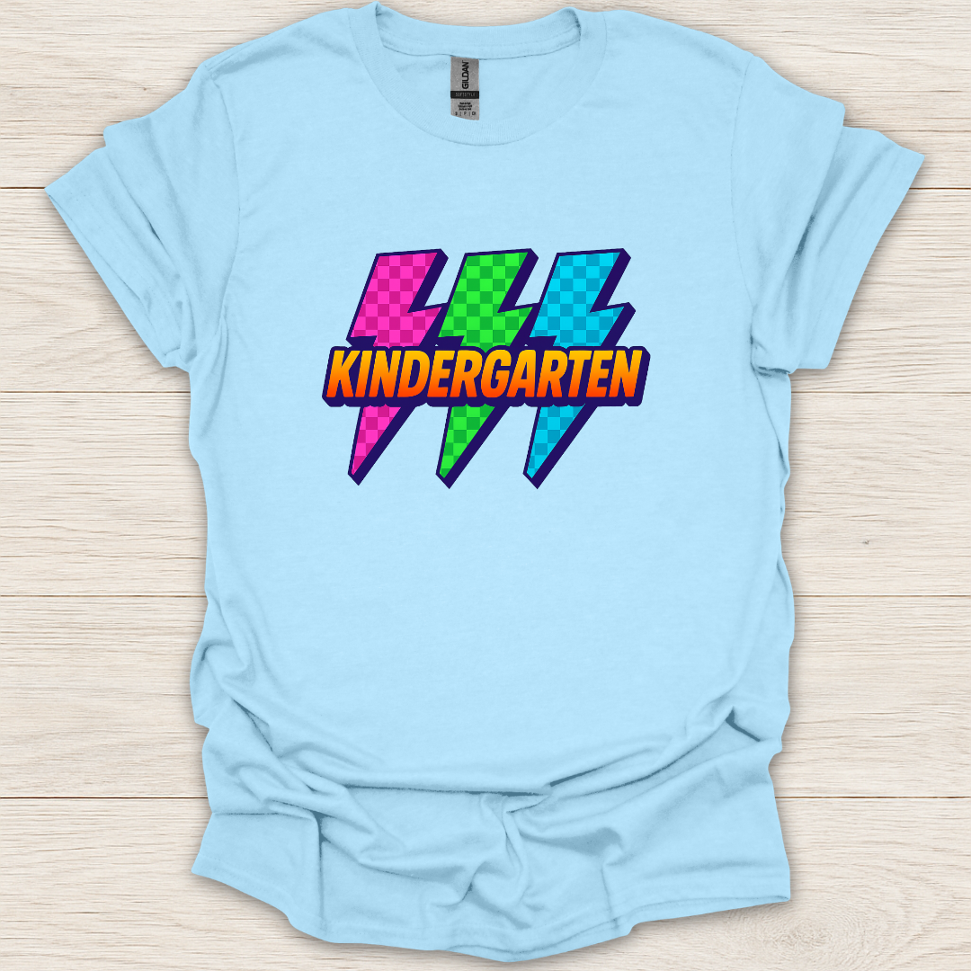 Kindergarten Pop Art Lightning T-Shirt