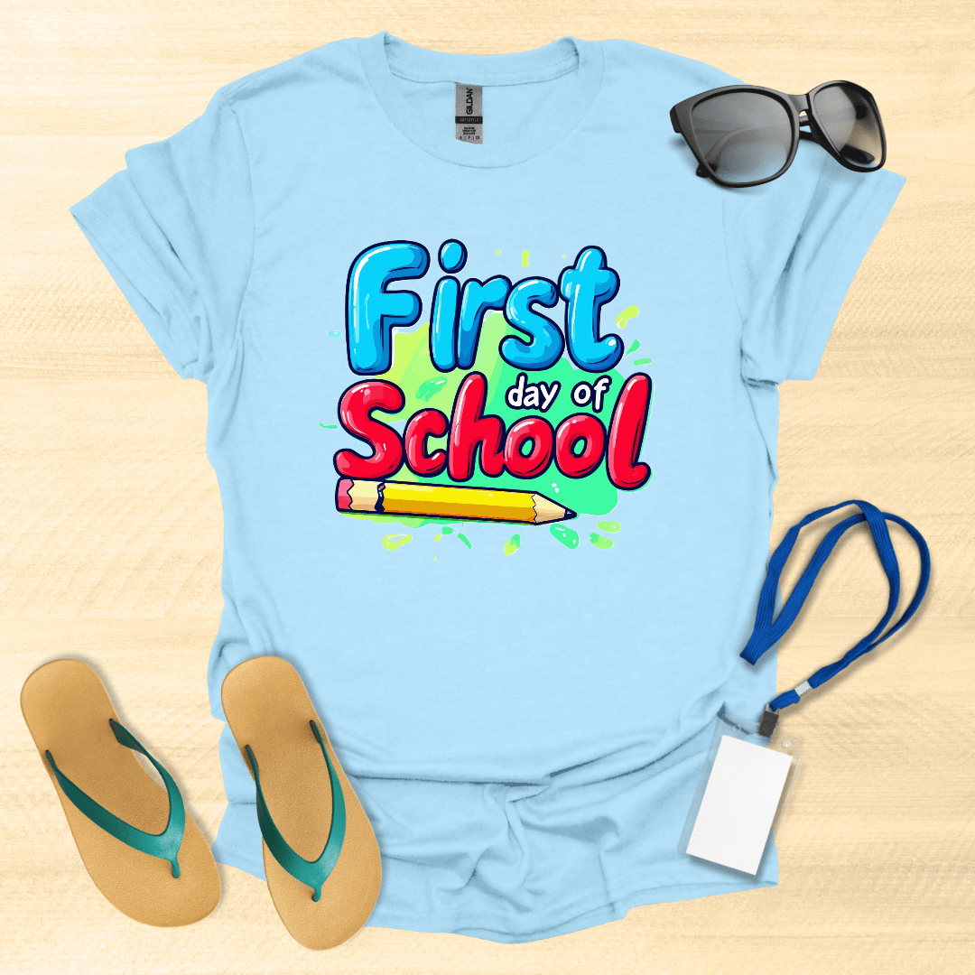 First Day of School Pencil T-Shirt