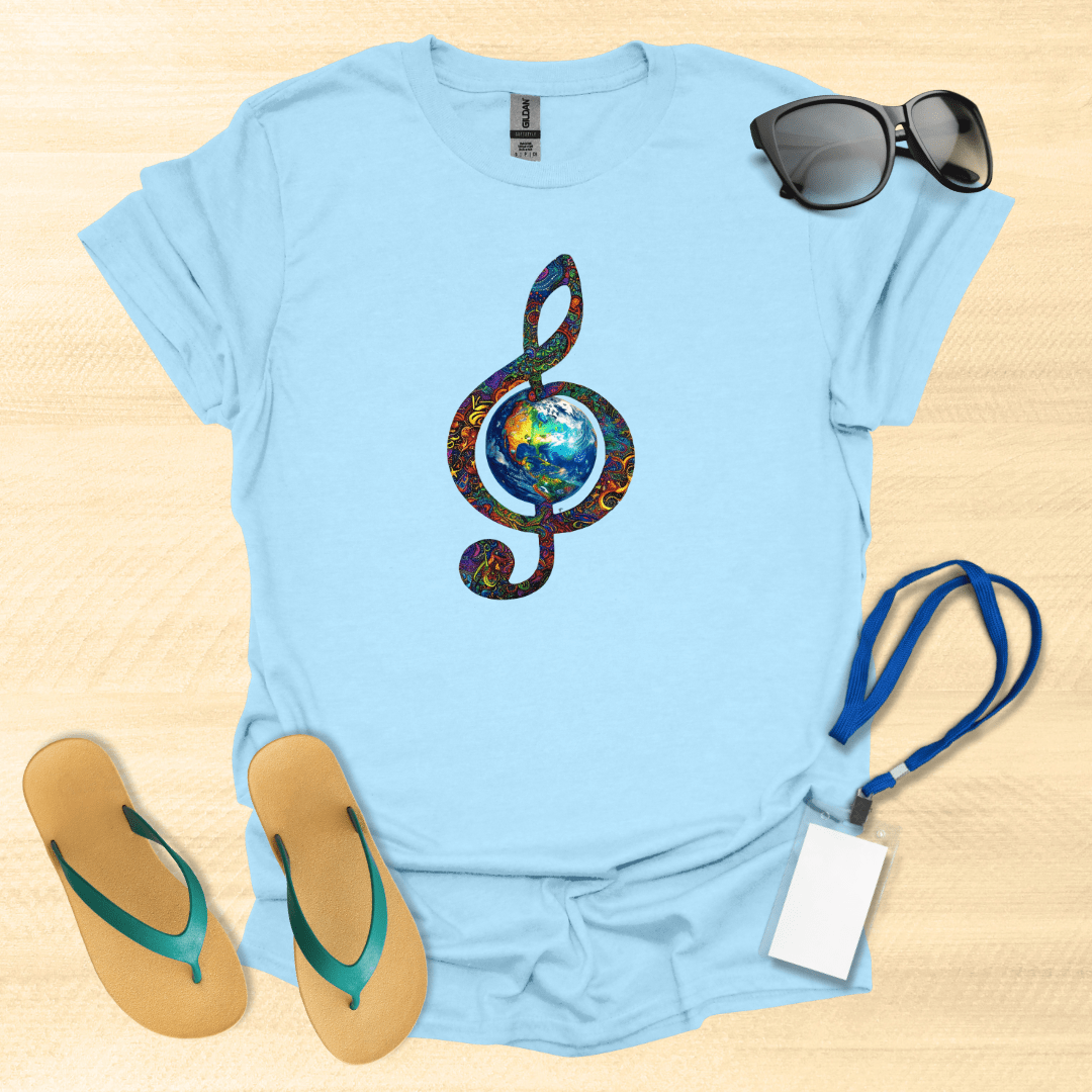 Treble Clef Earth T-Shirt