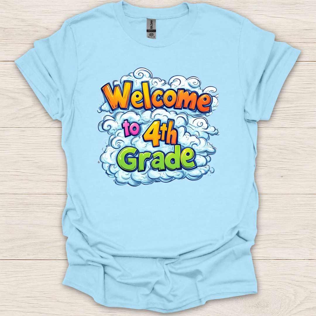 Welcome to 4th Grade Clouds T-Shirt