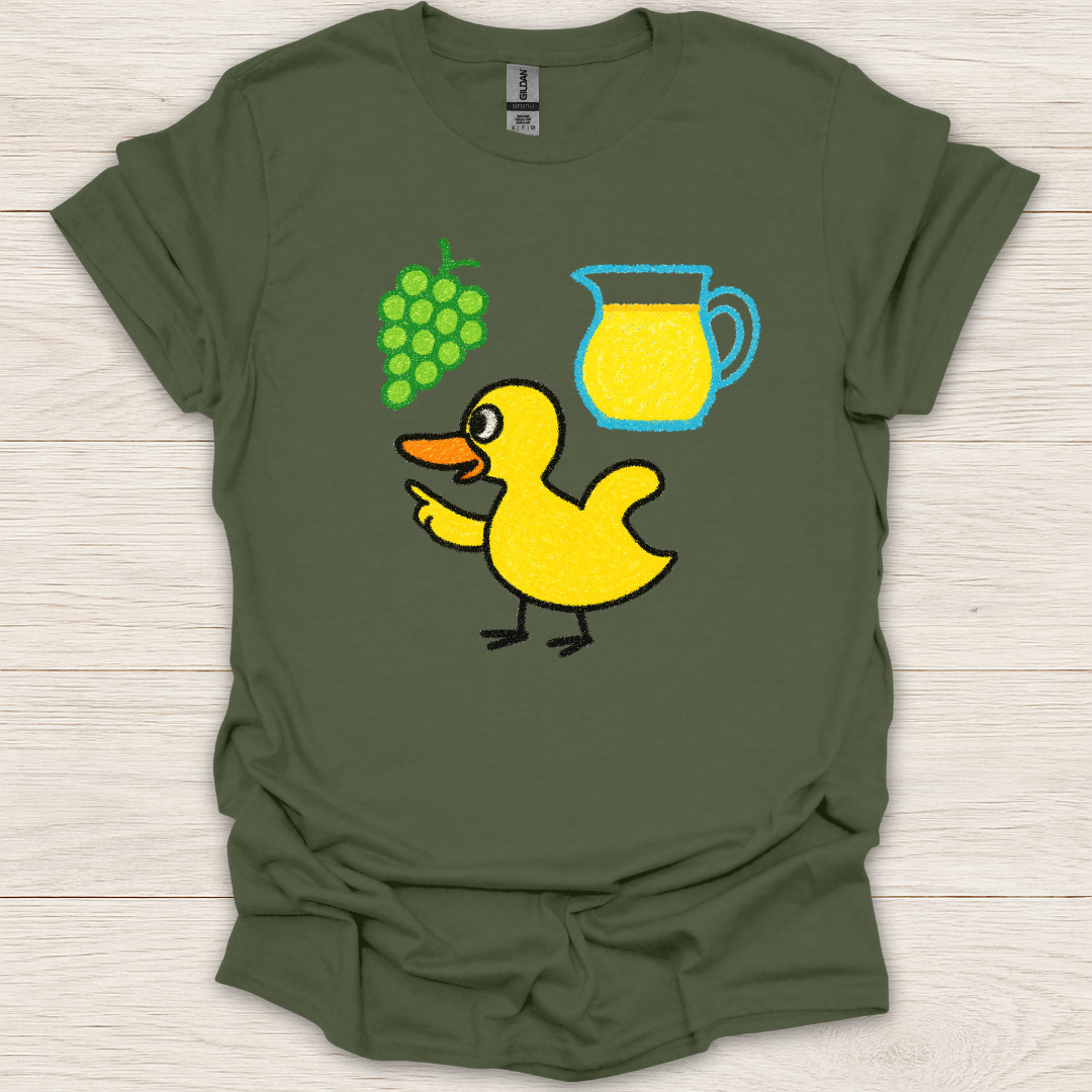 Duck Finds Grapes! T-Shirt