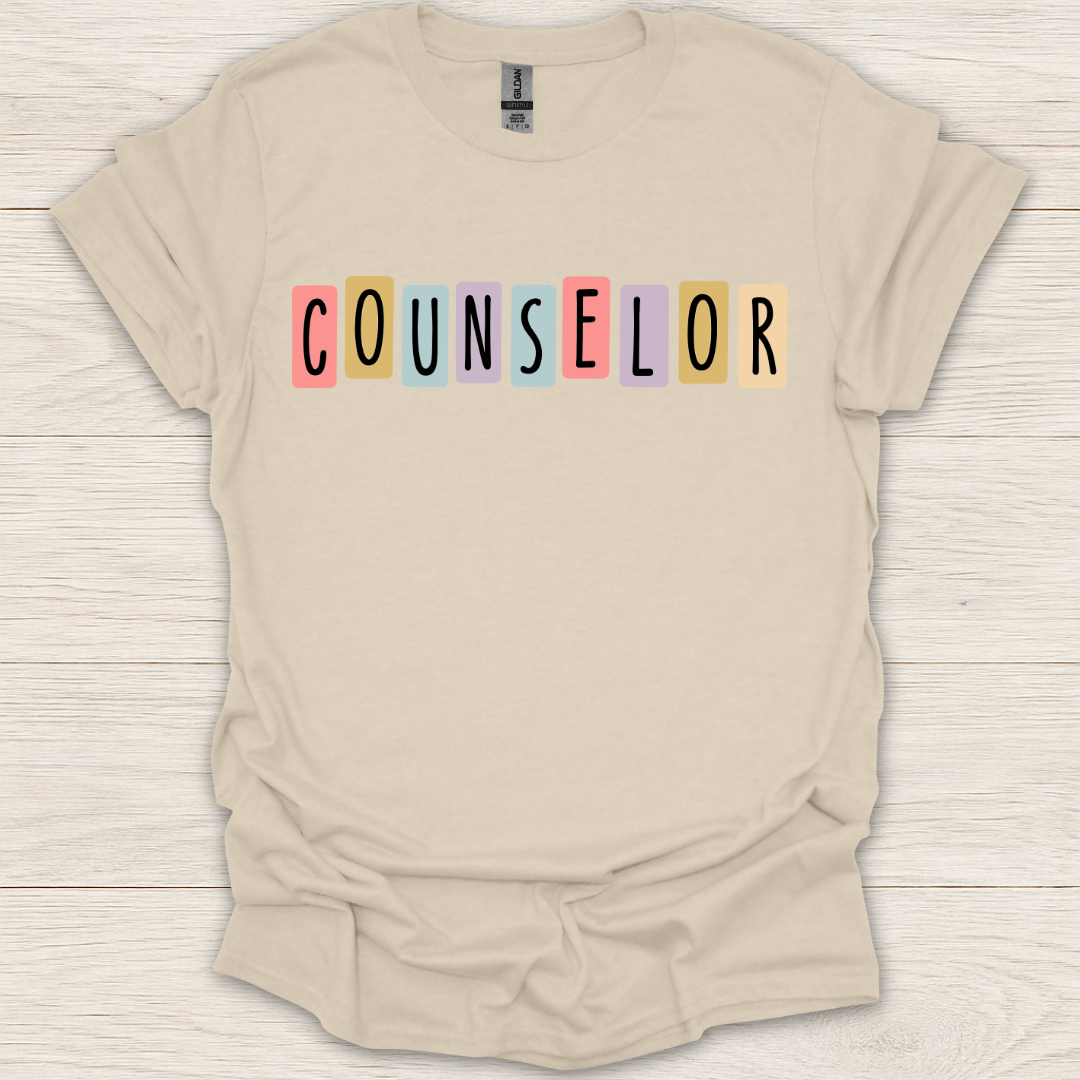 Counselor Retro Block T-Shirt