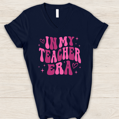In My Teacher Era V-Neck T-Shirt