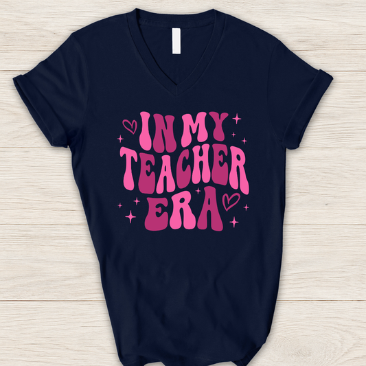 In My Teacher Era V-Neck T-Shirt