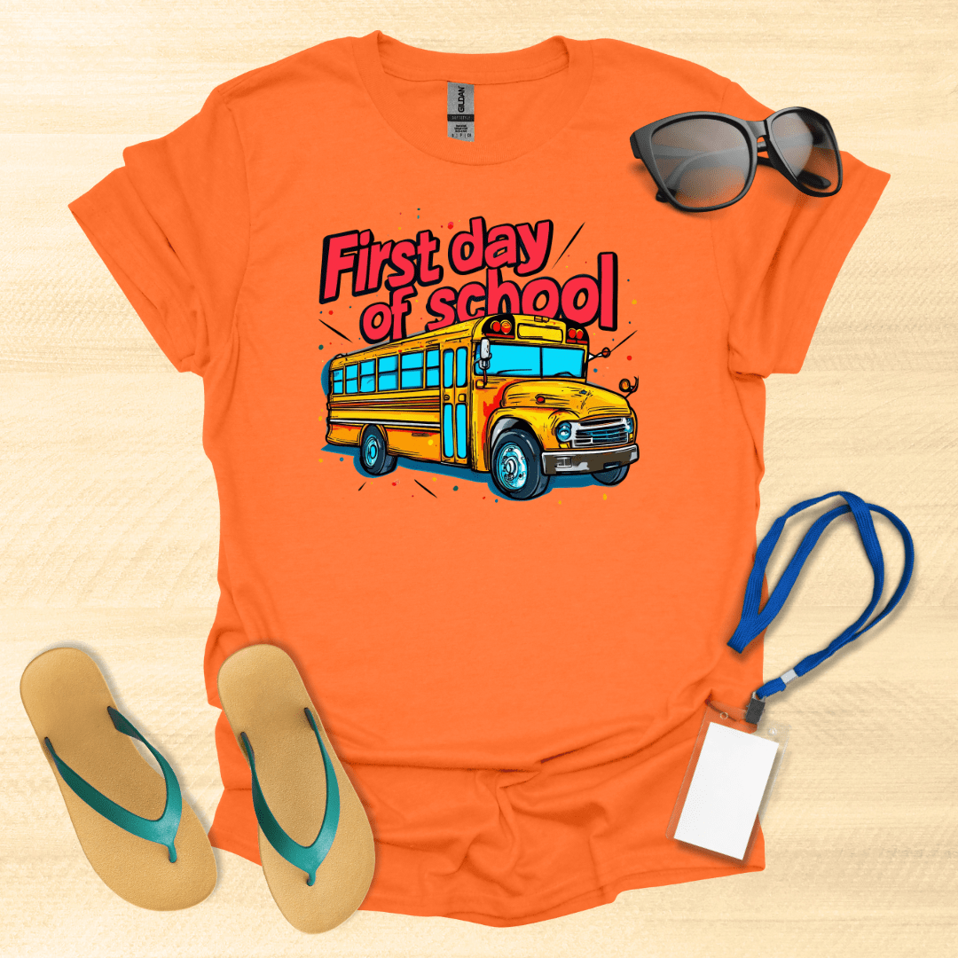 First Day of School Bus T-Shirt