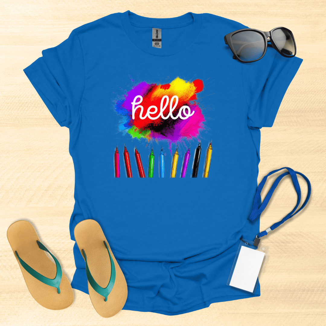 Hello Color Pencils T-Shirt