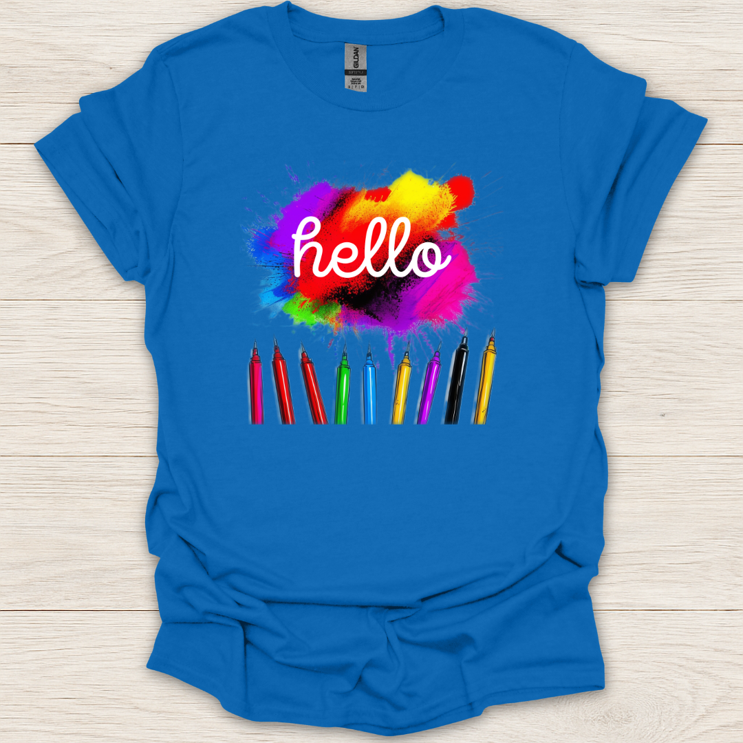 Hello Color Pencils T-Shirt