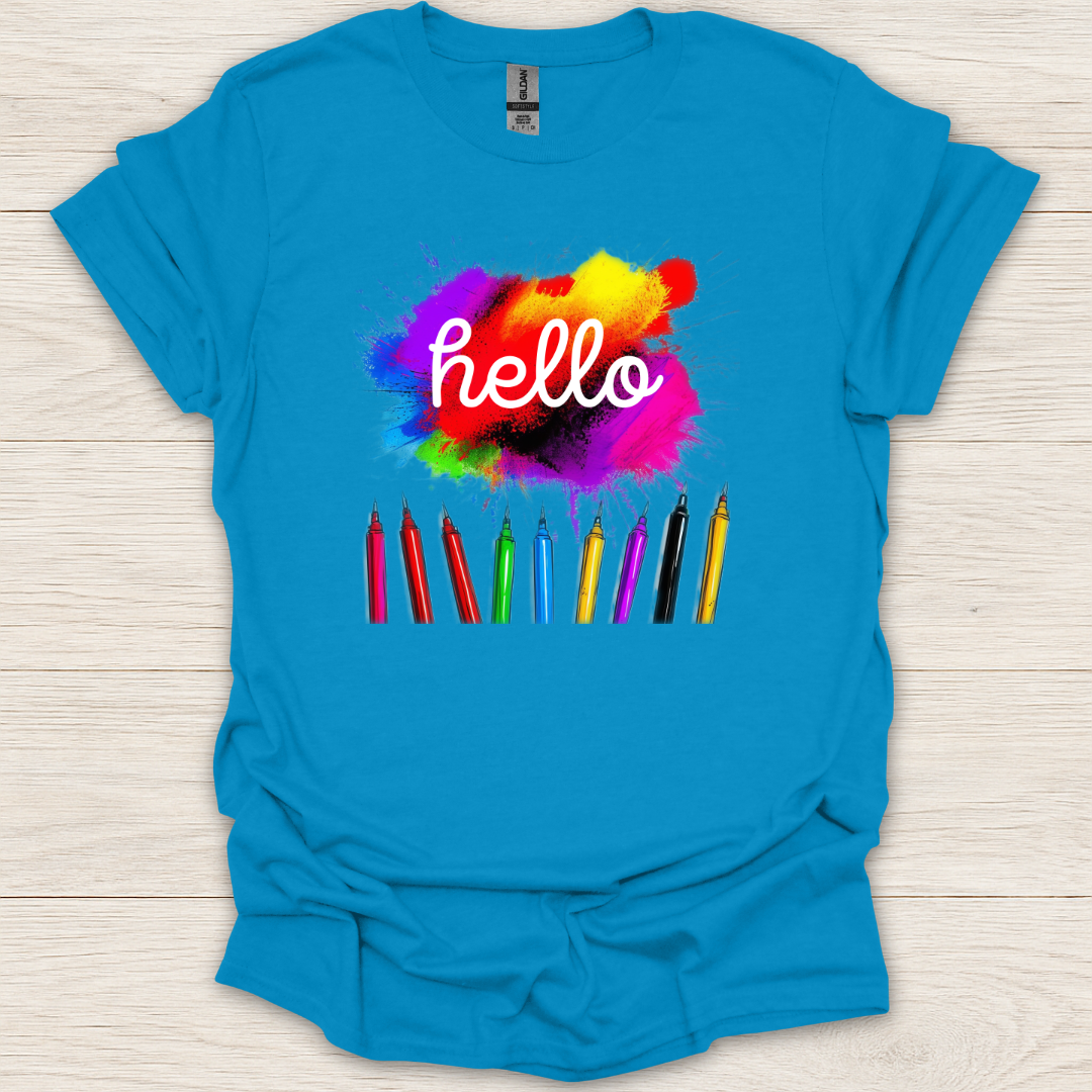 Hello Color Pencils T-Shirt
