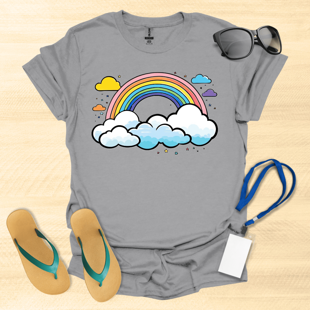 Art- Rainbow & Clouds T-Shirt