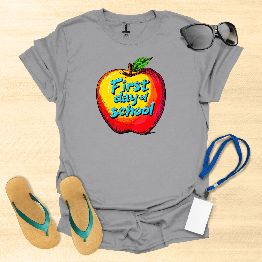 First Day of School Apple T-Shirt