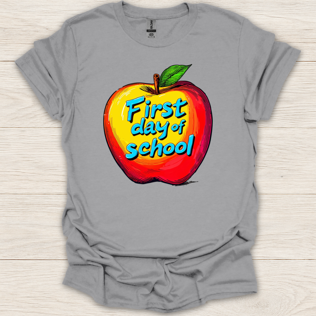 First Day of School Apple T-Shirt