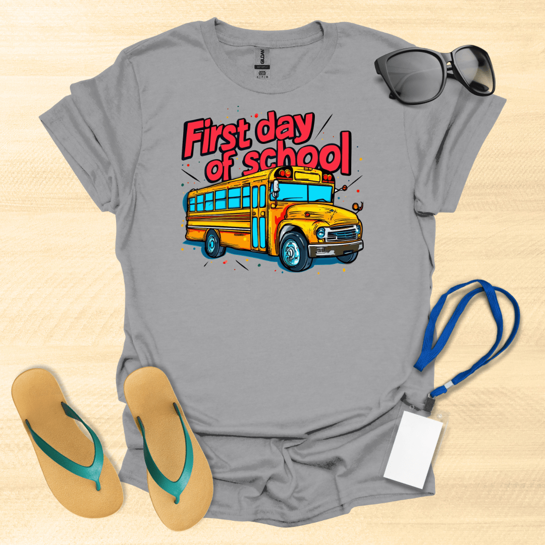 First Day of School Bus T-Shirt