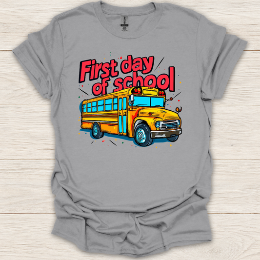 First Day of School Bus T-Shirt