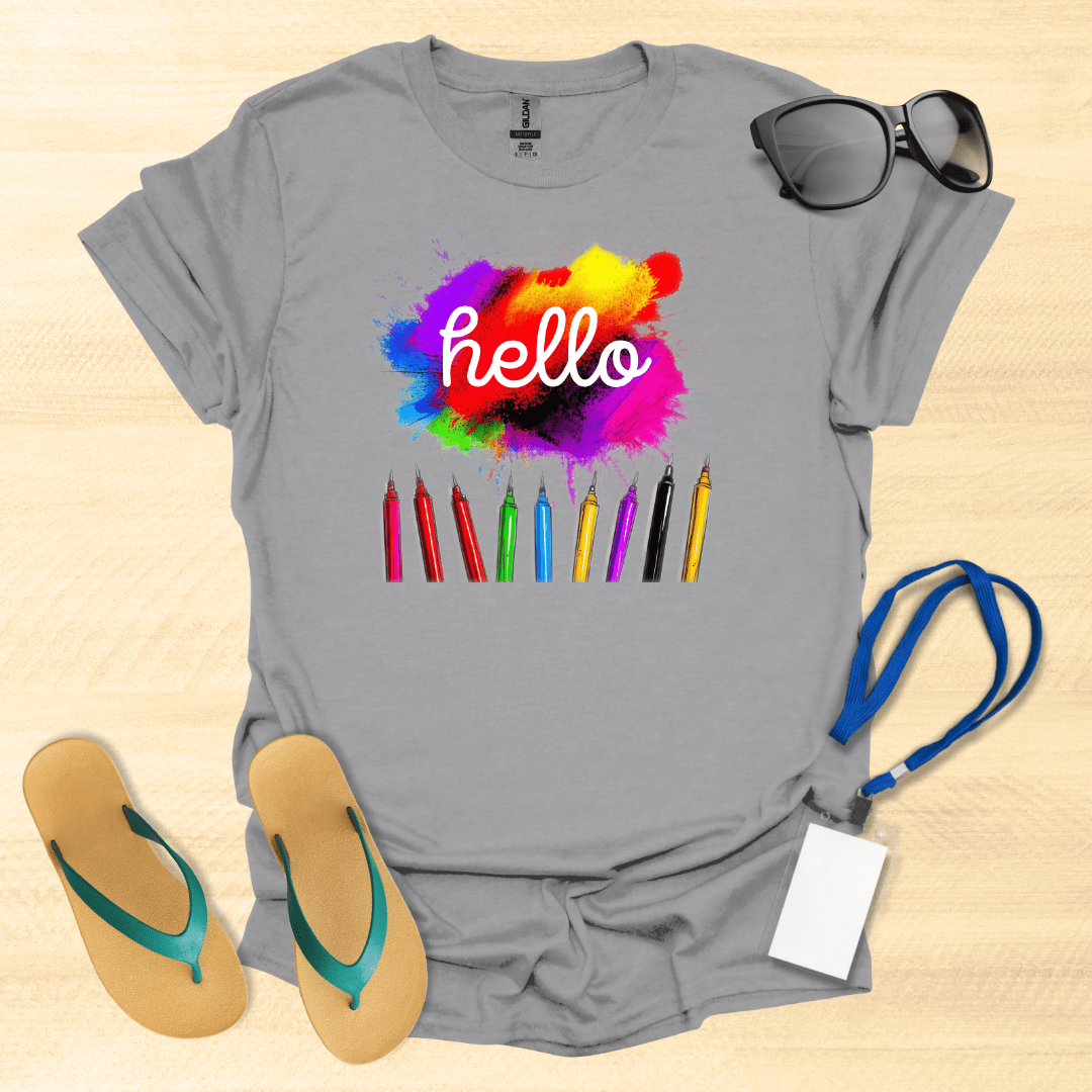 Hello Color Pencils T-Shirt