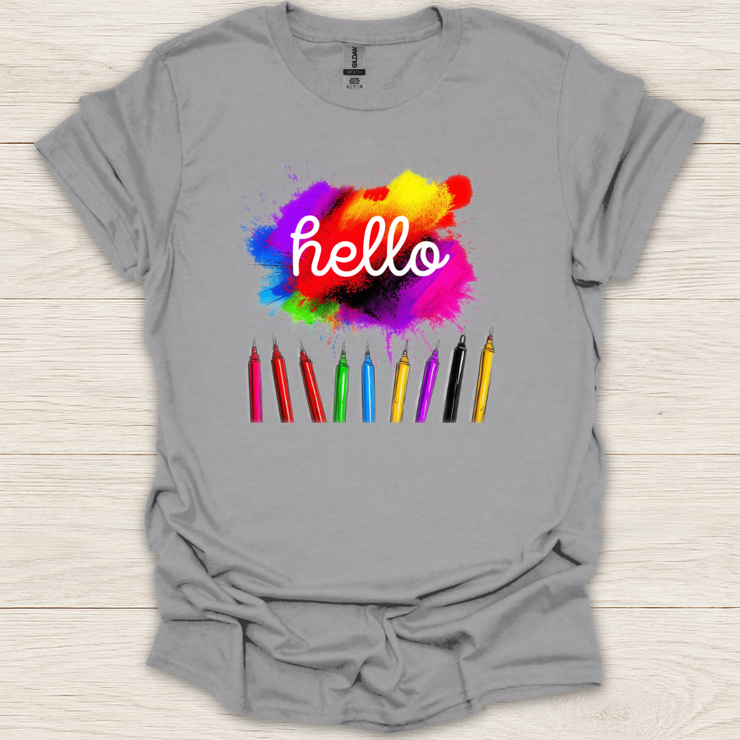 Hello Color Pencils T-Shirt