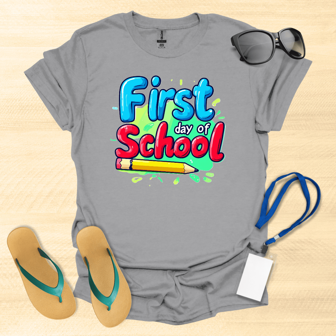 First Day of School Pencil T-Shirt