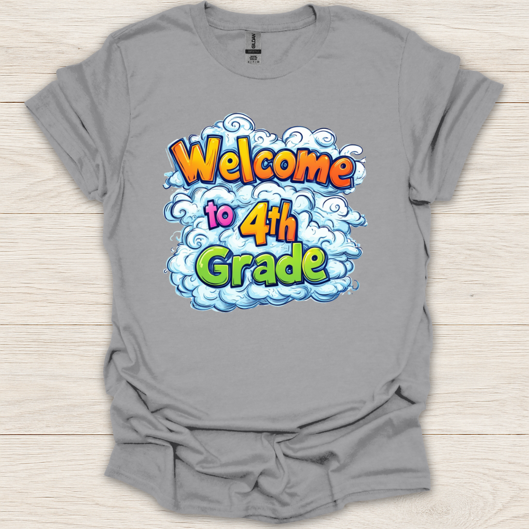 Welcome to 4th Grade Clouds T-Shirt