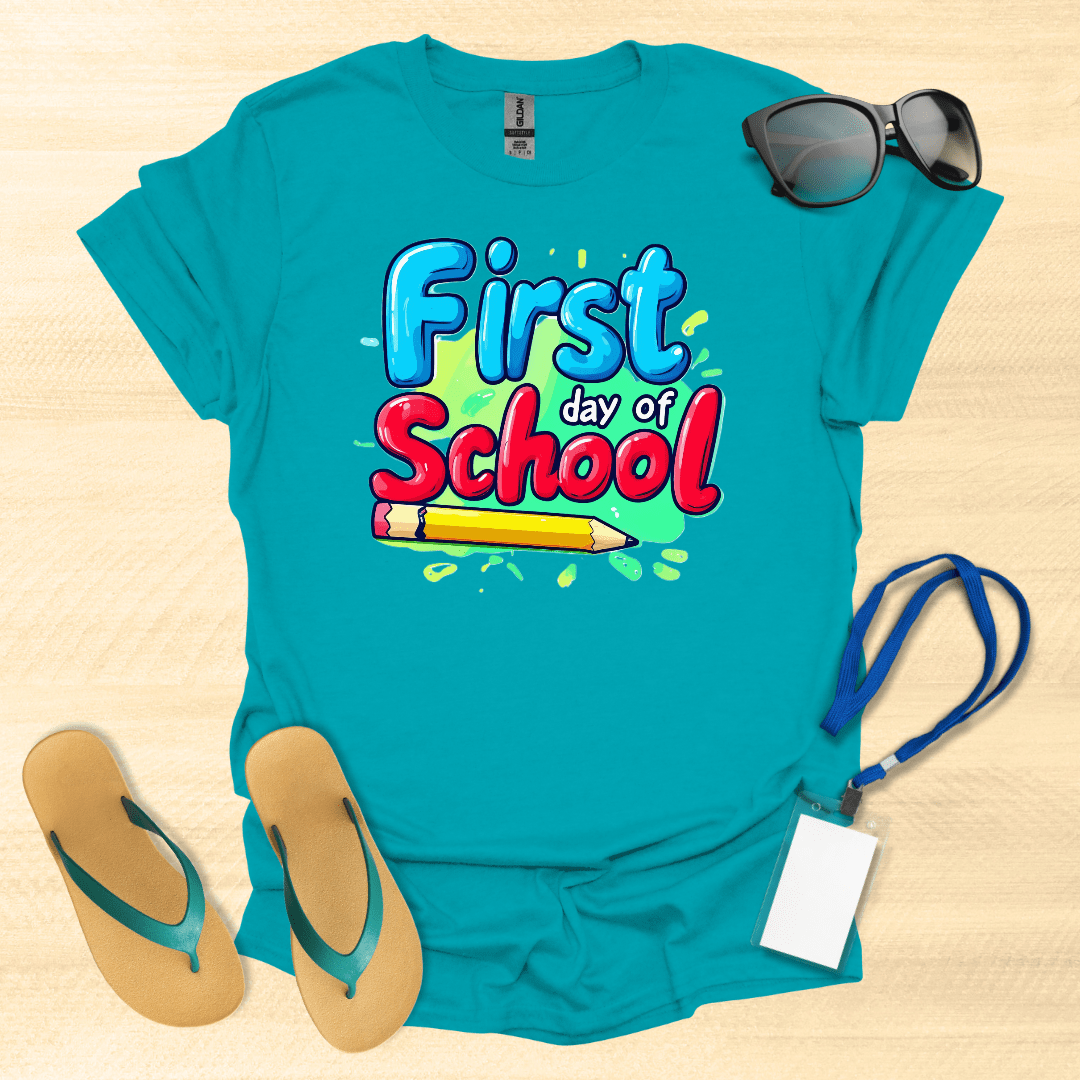 First Day of School Pencil T-Shirt