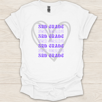3rd Grade Hearts T-Shirt