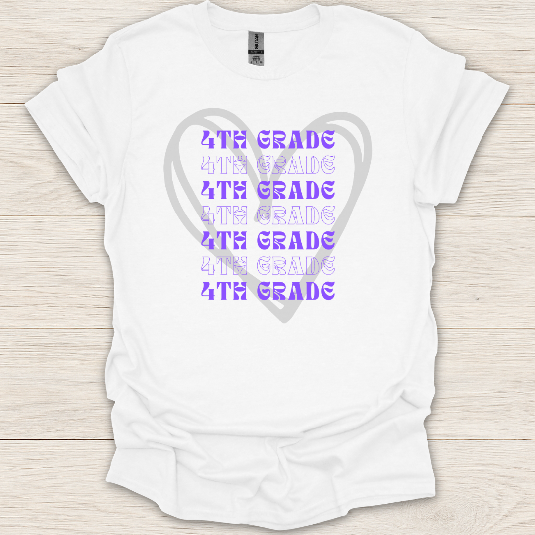 4th Grade Hearts T-Shirt