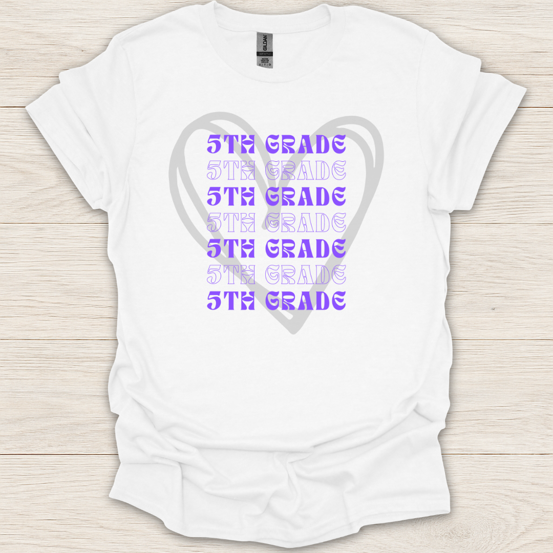5th Grade Hearts T-Shirt