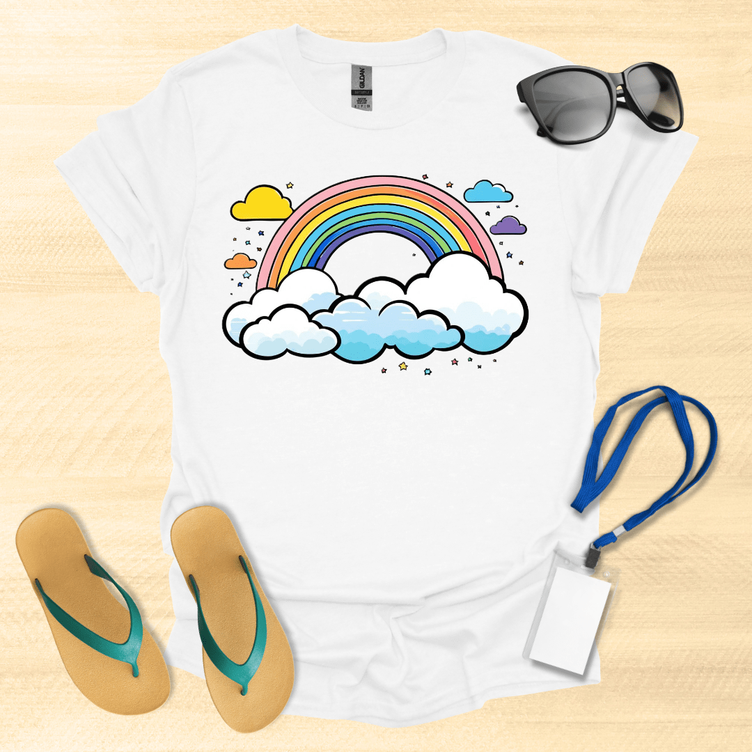 Art- Rainbow & Clouds T-Shirt