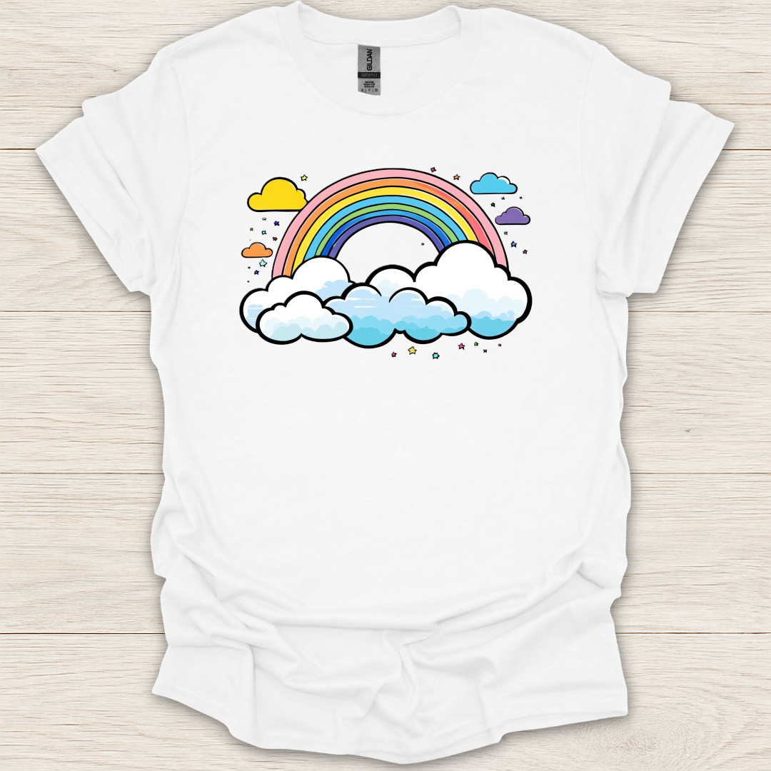 Art- Rainbow & Clouds T-Shirt