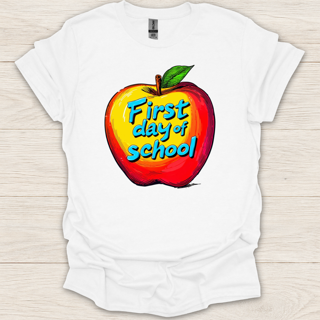 First Day of School Apple T-Shirt