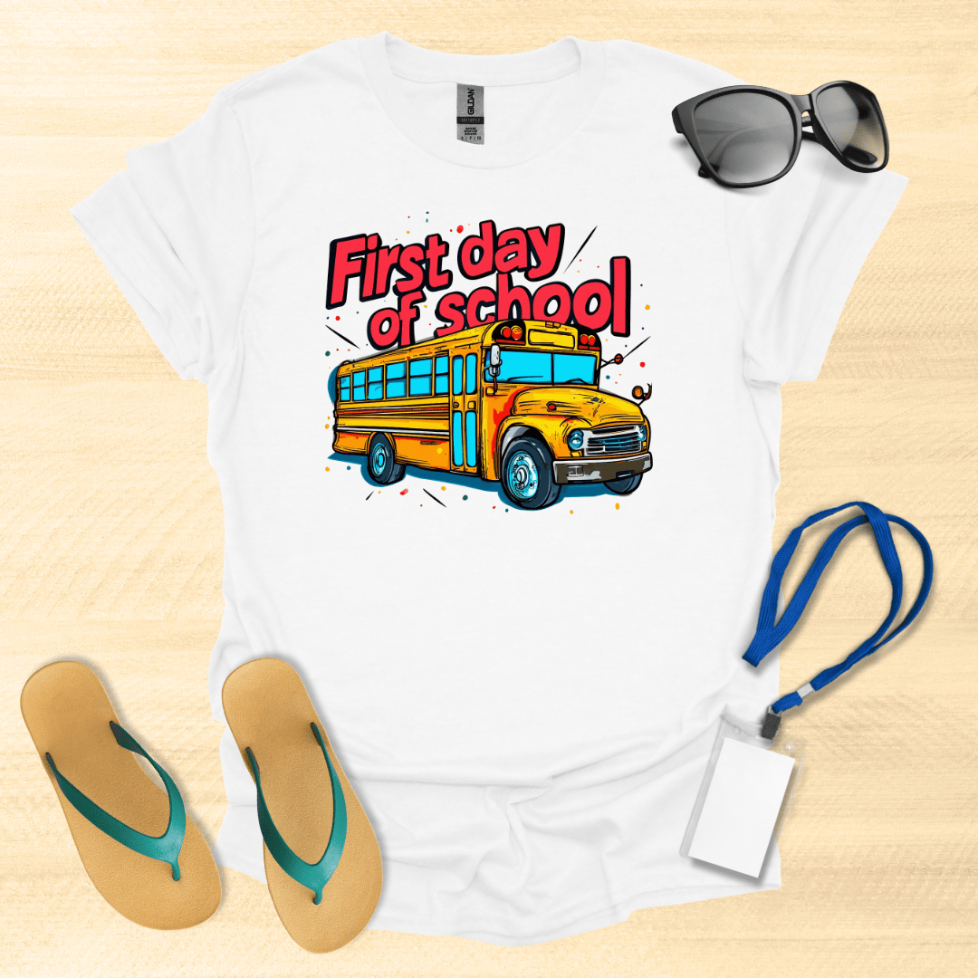 First Day of School Bus T-Shirt