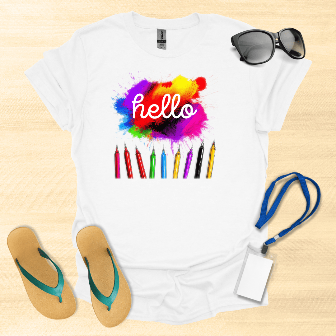 Hello Color Pencils T-Shirt