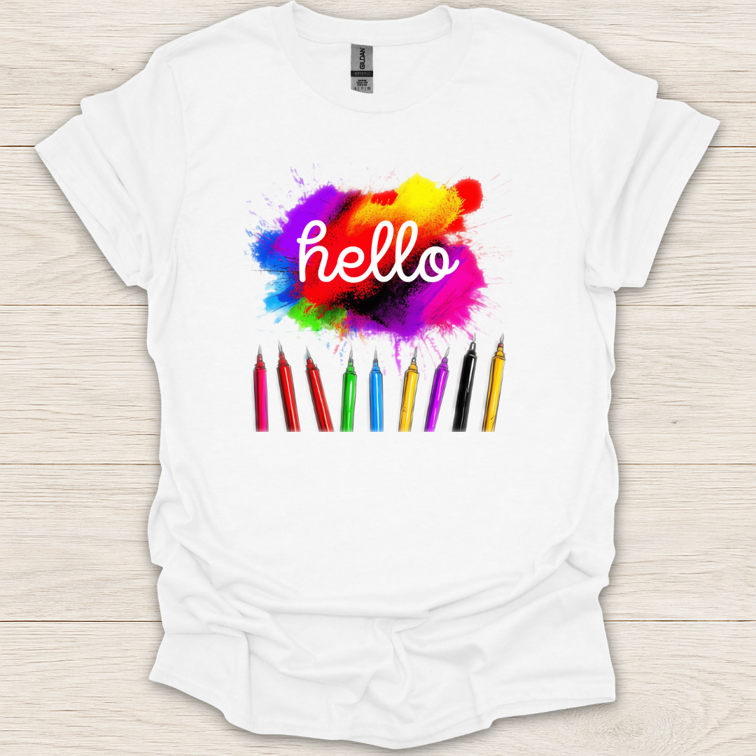 Hello Color Pencils T-Shirt