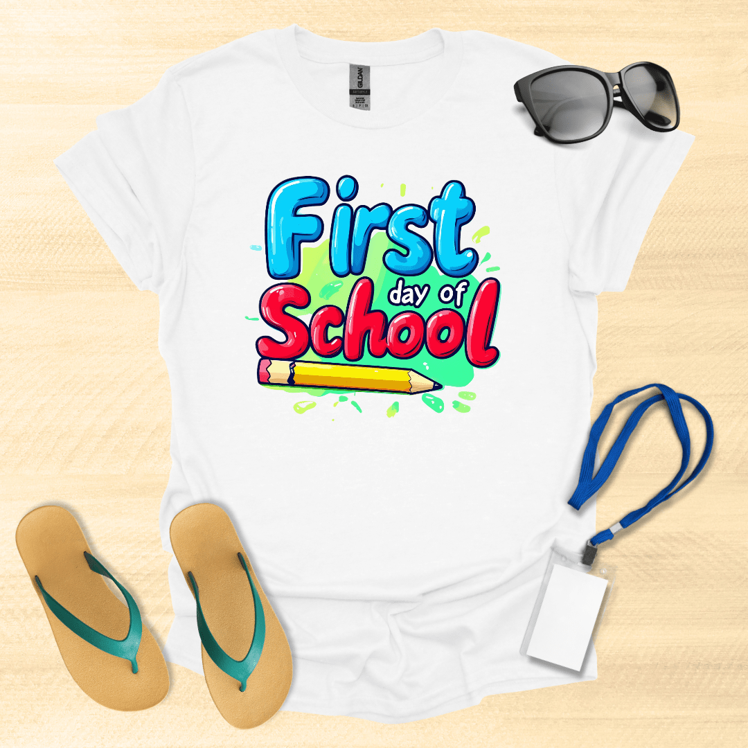 First Day of School Pencil T-Shirt