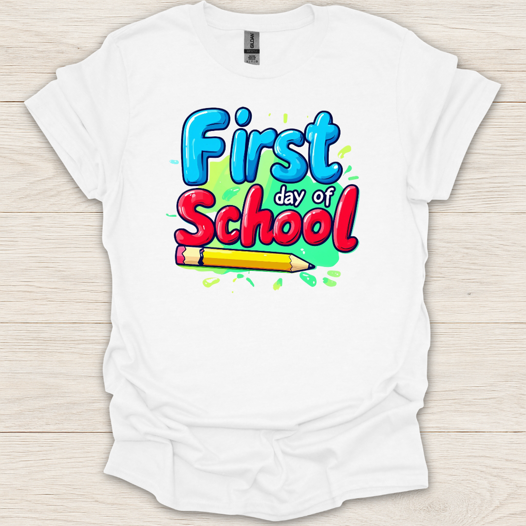 First Day of School Pencil T-Shirt