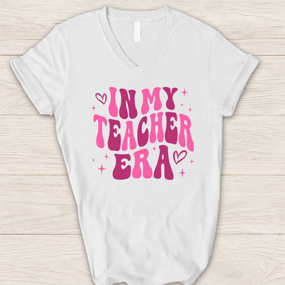 In My Teacher Era V-Neck T-Shirt