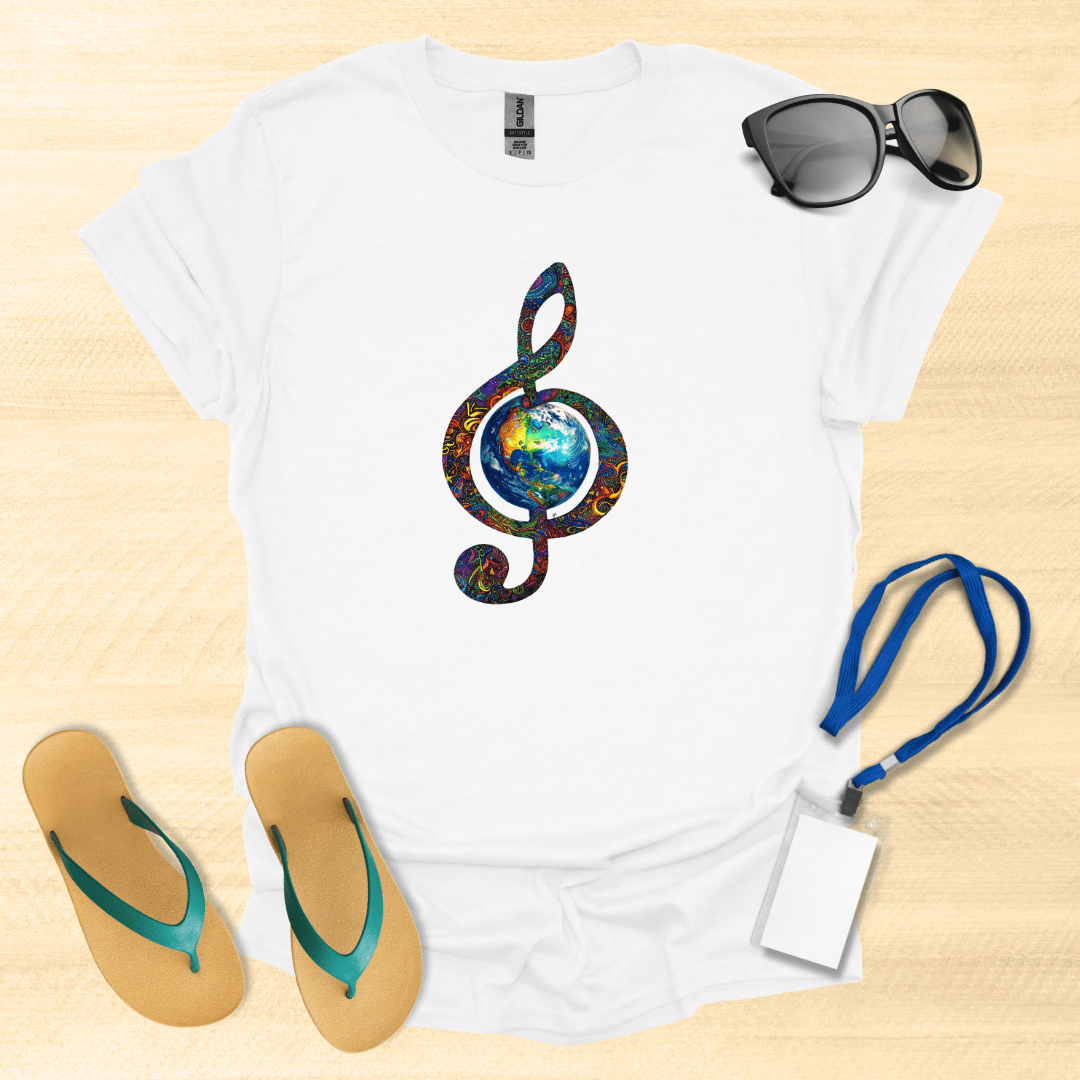 Treble Clef Earth T-Shirt